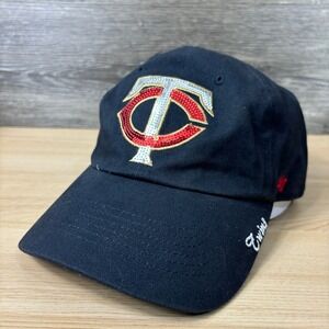 Minnesota Twins Hat Cap Strap‎ Back Blue Womens MLB Baseball Adjustable '47